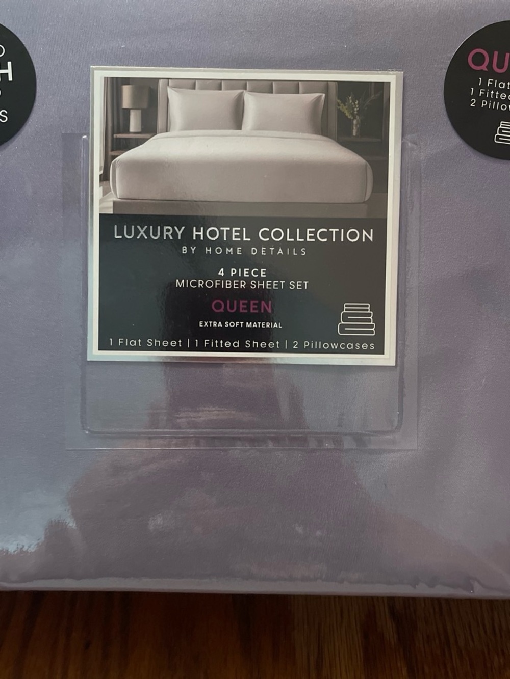 Luxury Hotel Collection Queen Microfiber Sheet Set - Lavender